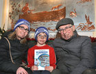 Martin Nolan, Claddagh, with his daughter Margaret Kelly and her son Liam, Ballybrit, at the launch of the Bish Rowing Club Yearbook 2023 in Galway Rowing Club.