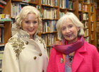 Avril Kyne and Alison Carroll at the launch of Padraic McCormack's book 'Beneath the Silence' in Charlie Byrne's Bookshop.
