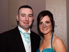 <br />
Gearoid Risge, Rossveale and Aisling Naughton,  Ballinahown, at the Colaiste Colm Cille Debs Ball in the Westwood House Hotel. 