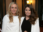 Gemma Hynes, Moycullen, and Lorna Byrne, Salthill, at Galwegians RFC celebration dinner at the Westwood House Hotel.