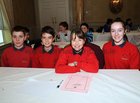 <br />
The Gaelscoil de Hide Oranmore team Evan Melia, Conor Kinsella, Rachel Cunniffe and Ruth O' Connor,  at the Credit Union National Schools Table Quiz in the Galway Bay Hotel, Salthill.