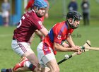 Athenry v Abbeyknockmoy Senior Hurling Championship game at Loughrea.<br />
Abbeyknockmoy's Eoin Blade and Athenry's James Divilly