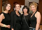 Alma McDermott, Roscam, Joan O'Rourke, Loughrea, Suzanne McHugh, Laois and Sandra O'Meara, Oranmore, attended the Loughrea Rugby Football Club annual dinner, at the Lough Rea Hotel and Spa.
