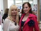 Designer Aisling Byrne and Gina Biggins, Level 6 Fashion, at the opening and exhibition of the GTI Fashion Fiesta at the Galway City Museum.