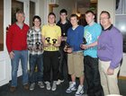 Pictured at the Barna Furbo United FC annual awards presentation at the Connemara Coast Hotel were Padraic Timon, coach, Paul Carty, Under 17 Most Dedicated Player, Andrew Devery, Under 18 Most Dedicated Player, Chris Beatty, Under 18 Most Improved Player, Charlie Timon, Under 17 Player of the Year, Danny Marnell, Under 18 Player of the Year and Gerry Carty, coach.