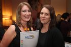 Nualka Brady from London and Siobhan Moorhead, Craughwell, at the launch of ACT for Meningitis at the House Hotel.