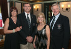 Pictured at Galwegians RFC celebration dinner at the Westwood House Hotel were Ger Healy and her husband Joe who is club president, and Marie Shelly and her husband Paul, Club Chairman.