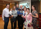 Paul McGinley at the launch of his book, Salthill - A History, Part 1, with his wife Mary and, from left: their sons Paul and Brian, grandson Ruadhan (3), son Colm, daughter Deirdre and Pauline Mahon, sister of Mary. 