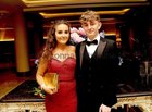 <br />
Heather Cunningham, Claddagh and Gary Kenny, Moycullen,  at the Colaiste Iognaid Debs Ball in the Salthill Hotel, Salthill. 