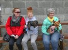 Peggy Hamel, Clochmór, Baile na hAbhann, with her daughter Megan and mother-in-law Peig Hamel, while awaiting the dog show at the annual Maam Cross Connemara Pony Show.